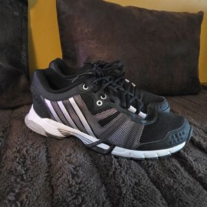 Adidas Womens Black and White Athletic Shoes